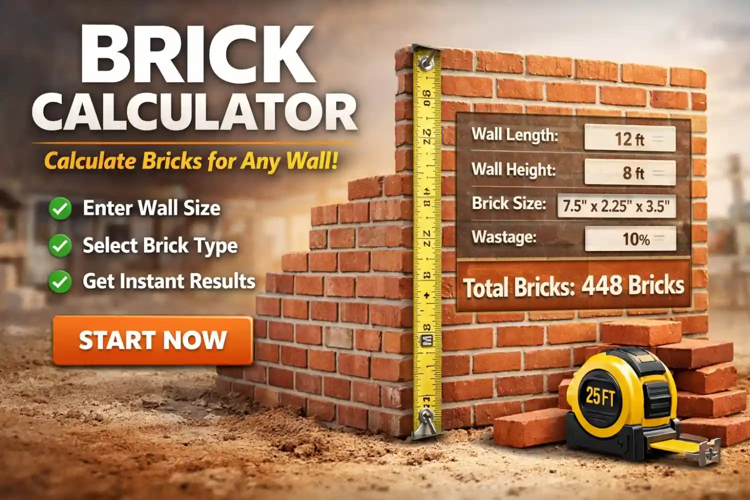 Brick Calculator Online, How Many Bricks Do I Need