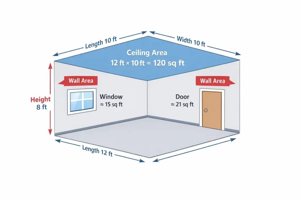 Drywall Calculator, Find Exact Sheets Needed 1 Helps users visually understand measurements before calculation