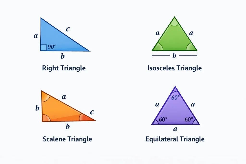 Helps users quickly understand triangle types before calculations.